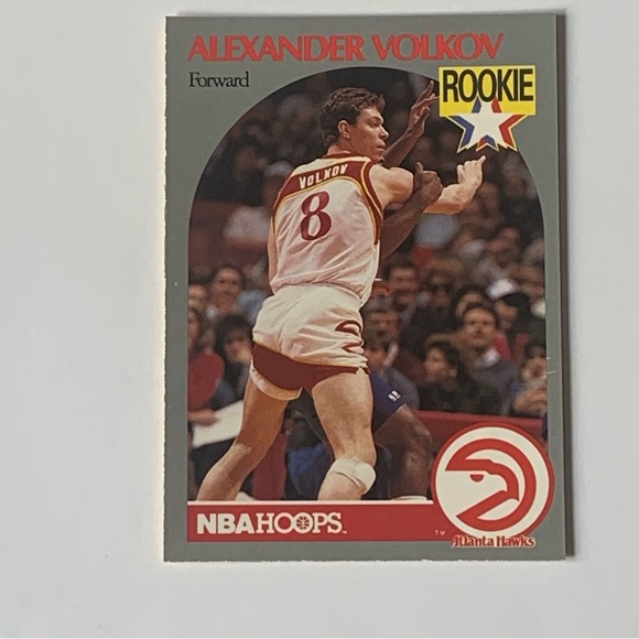 1990 NBA HOOPS Atlanta Hawks Alexander Volkov #34